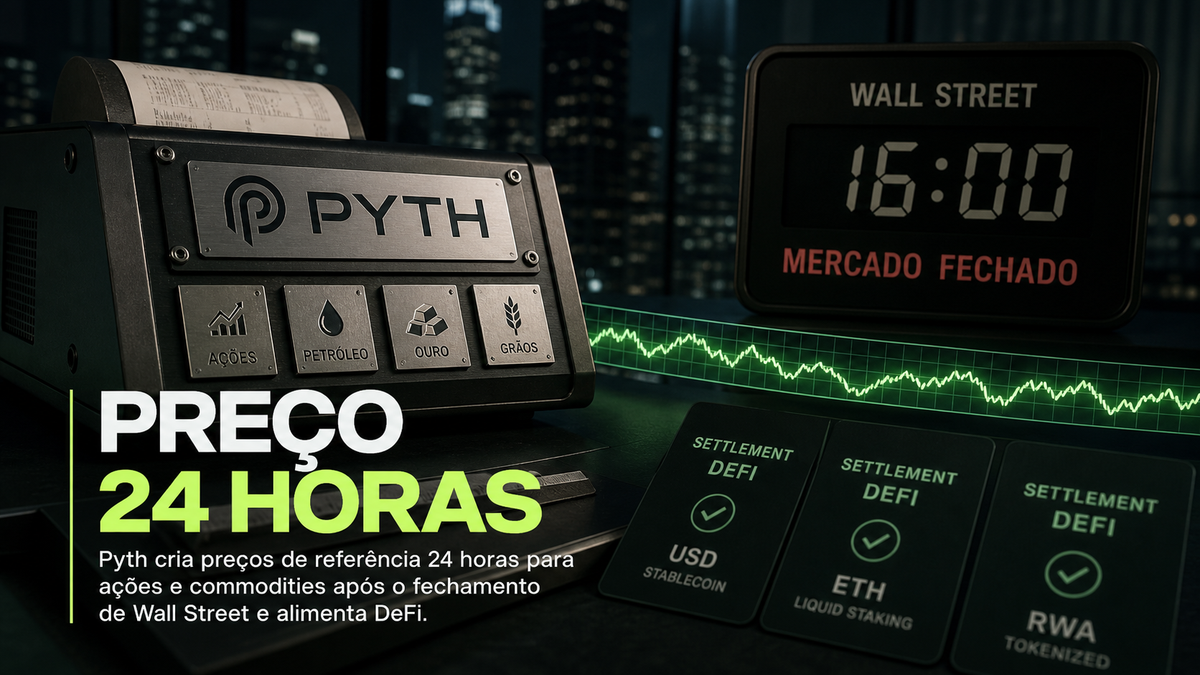 A Pyth quer precificar Wall Street quando Wall Street dorme