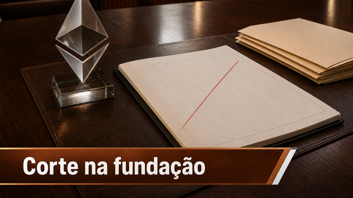 A Ethereum Foundation cortou a própria folha de pagamento