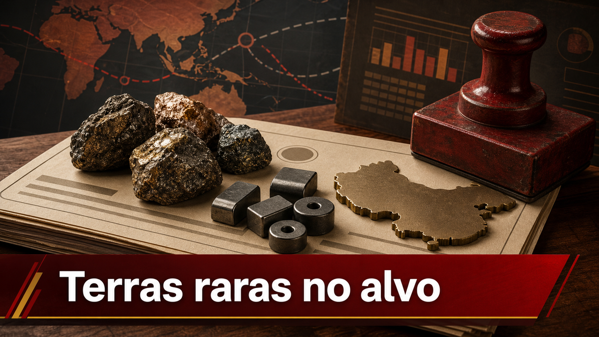A China colocou terras raras na lista de recados