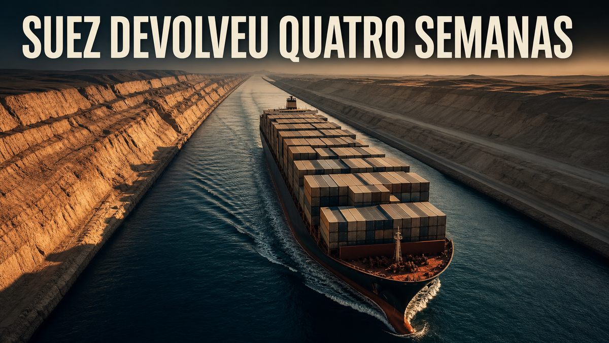 A volta a Suez devolveu quatro semanas e tirou preço do frete