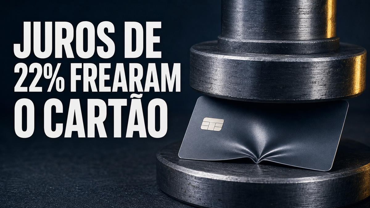 A dívida do cartão encolheu com juros de 22%