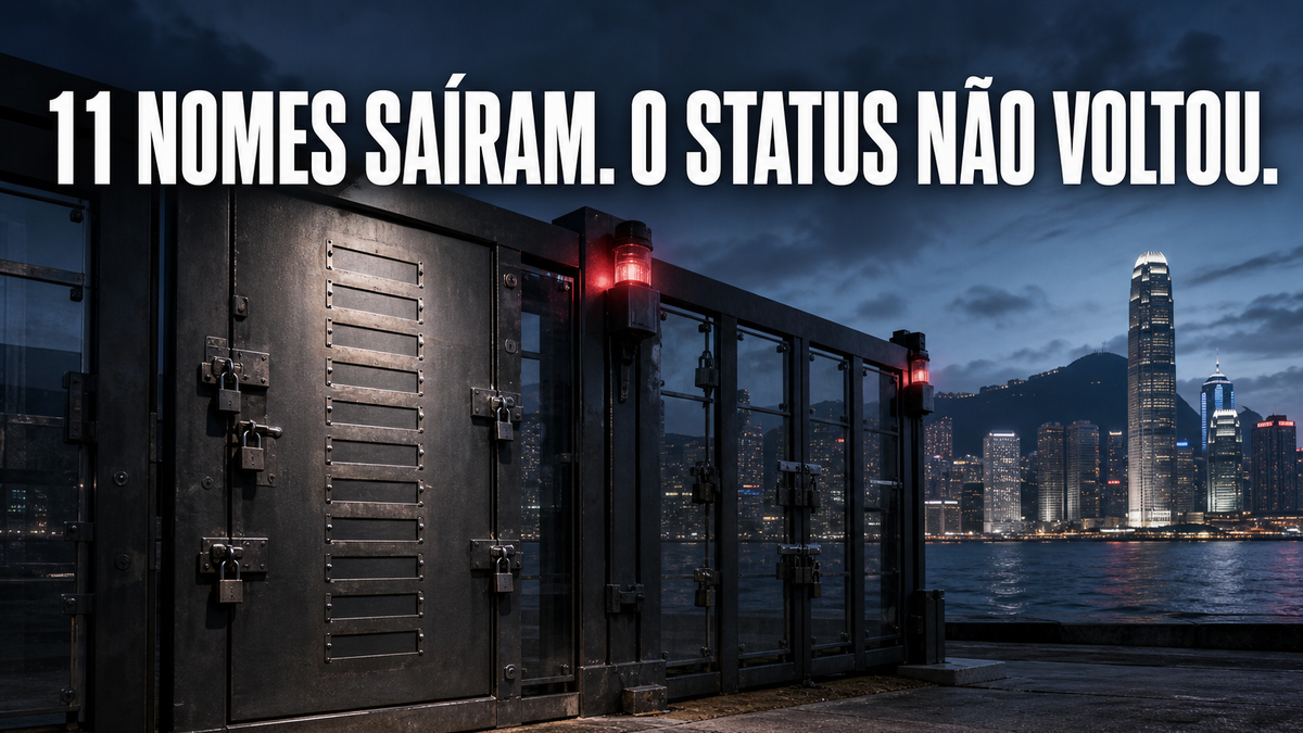 Os EUA tiraram 11 nomes e mantiveram Hong Kong sem status especial