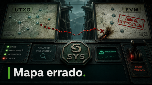 A ponte da Syscoin confundiu o próprio mapa