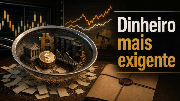 Resumo Semanal: O dinheiro ficou mais exigente
