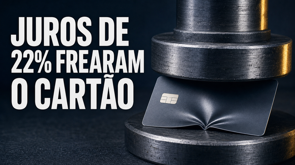A dívida do cartão encolheu com juros de 22%